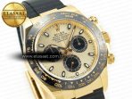 Rolex Daytona 116518 APS 1:1 Best Edition 904L SS Case YG Dial on Oysterflex Strap SH4130 (Gain Weight) - Görsel 5