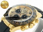 Rolex Daytona 116518 APS 1:1 Best Edition 904L SS Case YG Dial on Oysterflex Strap SH4130 (Gain Weight) - Görsel 6