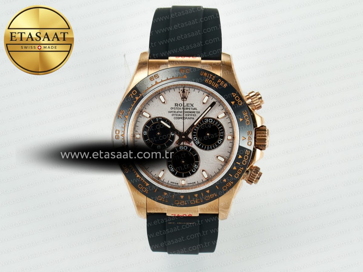 Rolex Daytona 116518 QF 1:1 Best Edition Meteorite Dial on Oysterflex Strap SH4130 V11（Gain Weight） - Görsel 3