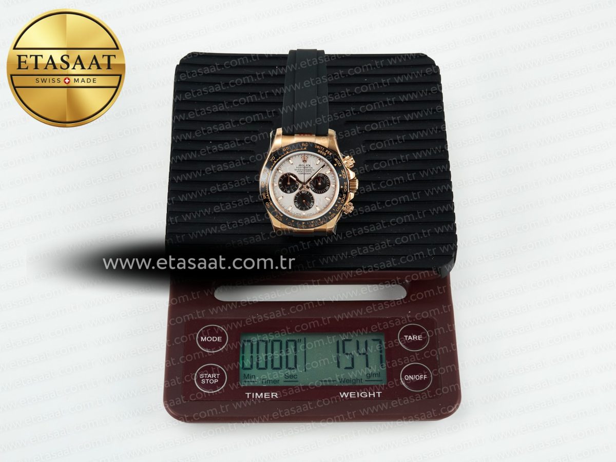 Rolex Daytona 116518 QF 1:1 Best Edition Meteorite Dial on Oysterflex Strap SH4130 V11（Gain Weight） - Görsel 34
