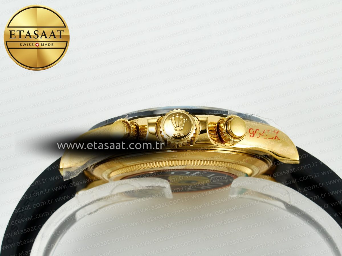 Rolex Daytona 116518 QF 1:1 Best Edition White/YG Dial on Oysterflex Strap SH4130 V11（Gain Weight） - Görsel 15