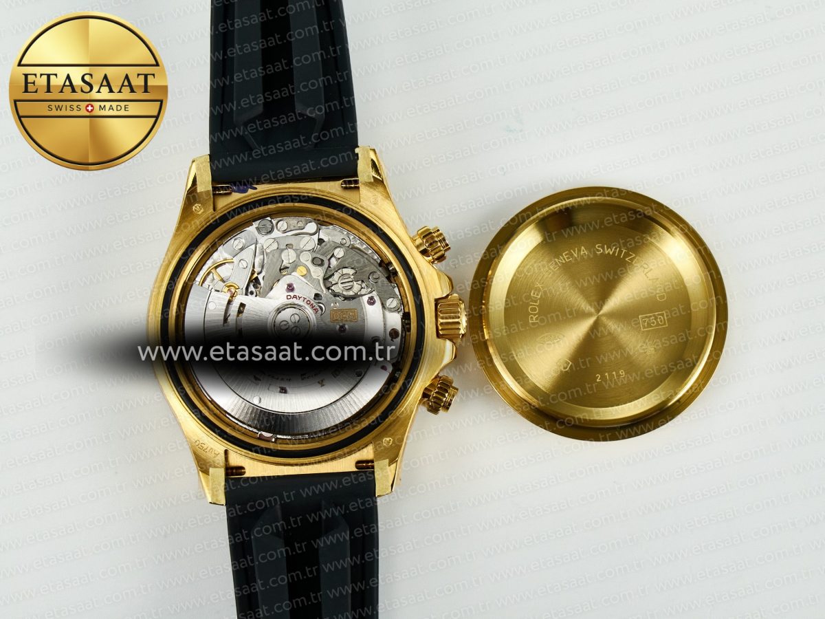 Rolex Daytona 116518 QF 1:1 Best Edition White/YG Dial on Oysterflex Strap SH4130 V11（Gain Weight） - Görsel 18