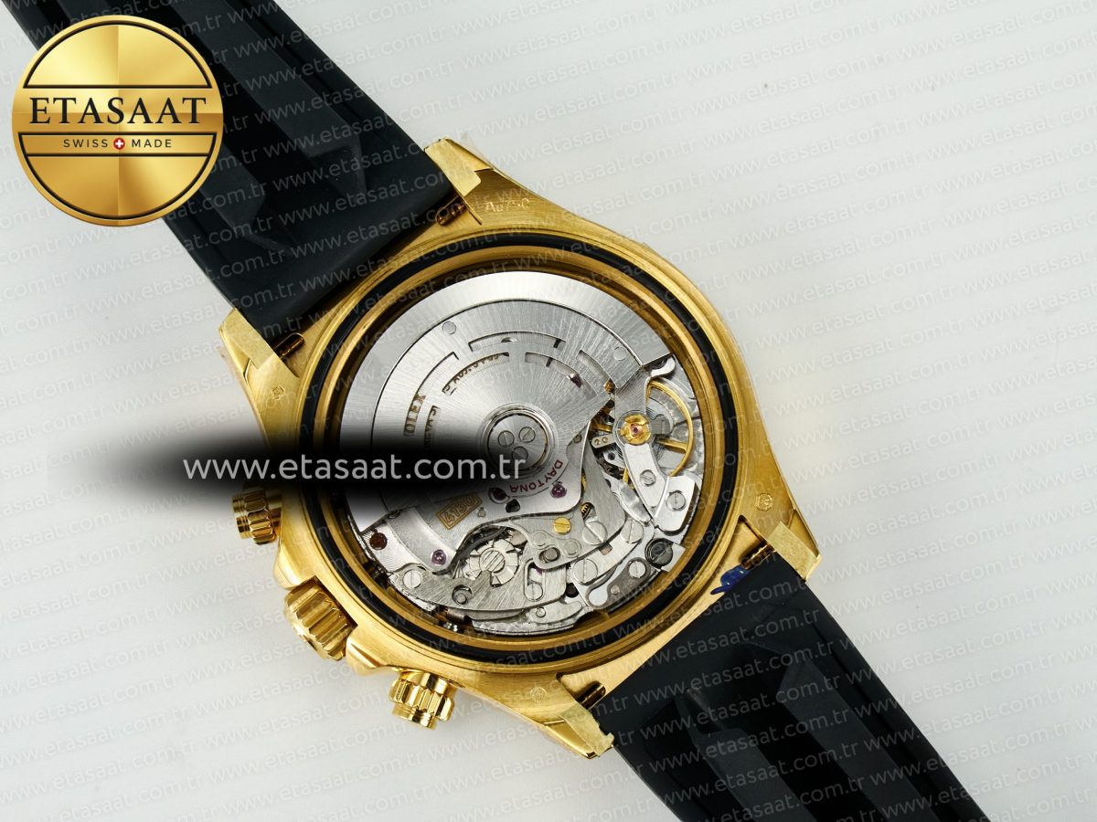 Rolex Daytona 116518 QF 1:1 Best Edition White/YG Dial on Oysterflex Strap SH4130 V11（Gain Weight） - Görsel 19