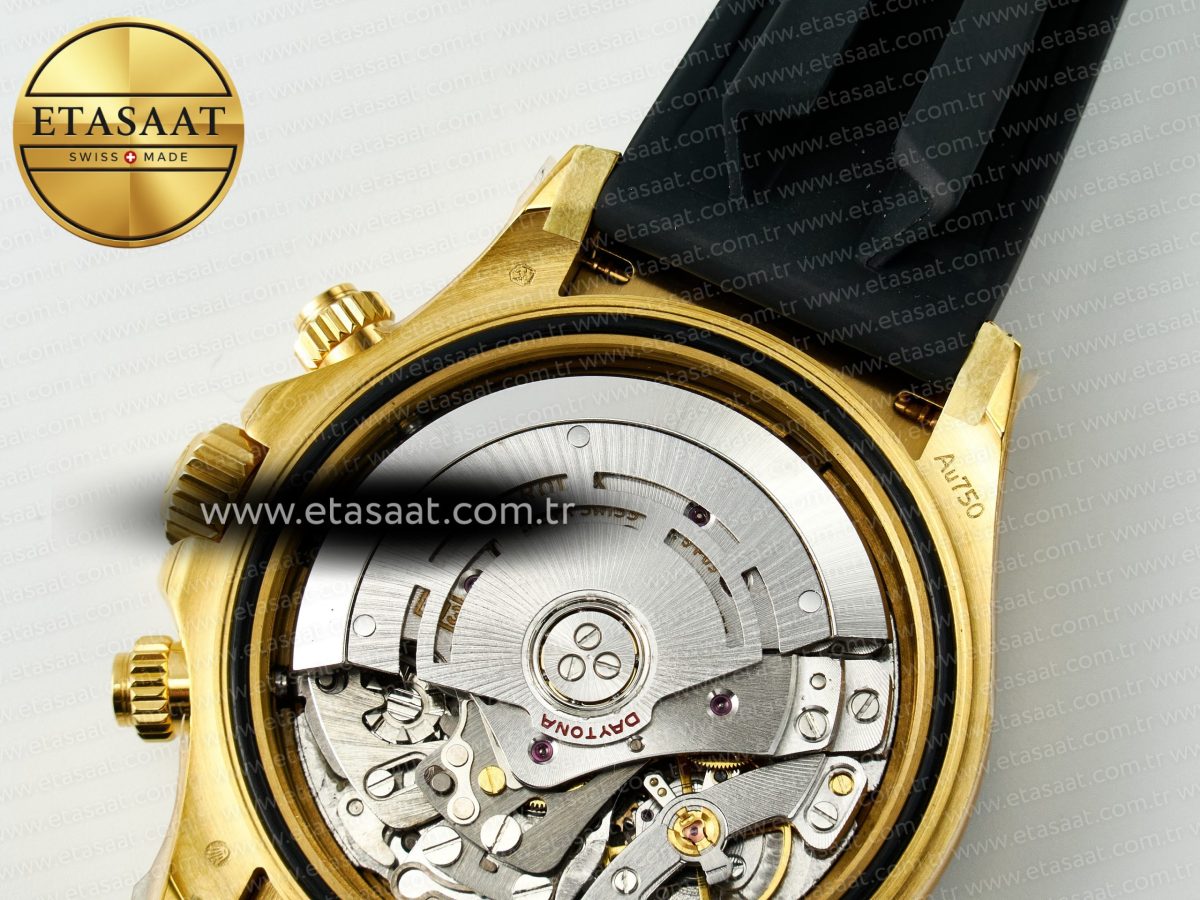 Rolex Daytona 116518 QF 1:1 Best Edition White/YG Dial on Oysterflex Strap SH4130 V11（Gain Weight） - Görsel 20