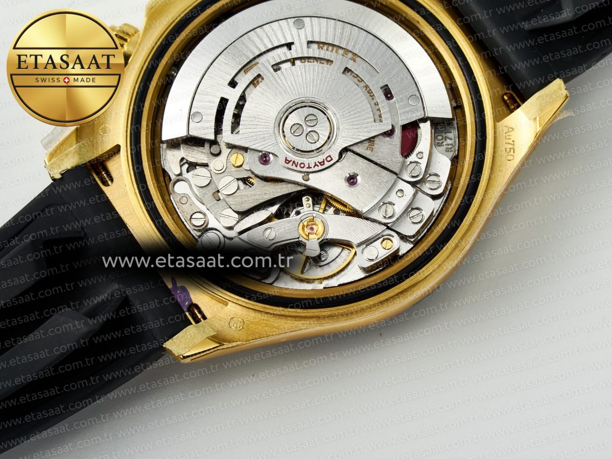Rolex Daytona 116518 QF 1:1 Best Edition White/YG Dial on Oysterflex Strap SH4130 V11（Gain Weight） - Görsel 23