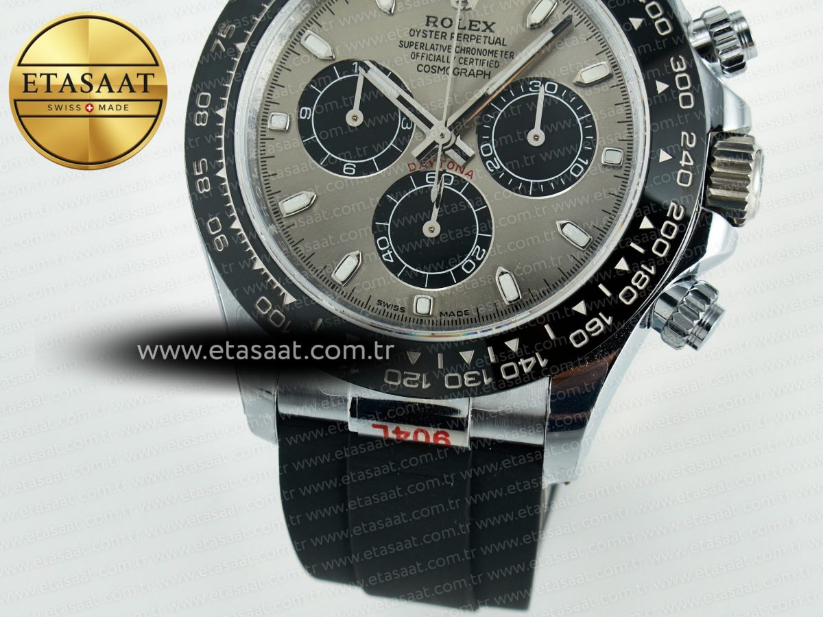 Rolex Daytona 116519 QF 1:1 Best Edition Grey/Black Dial on Oysterflex Strap SH4130 V11（Gain Weight） - Görsel 14