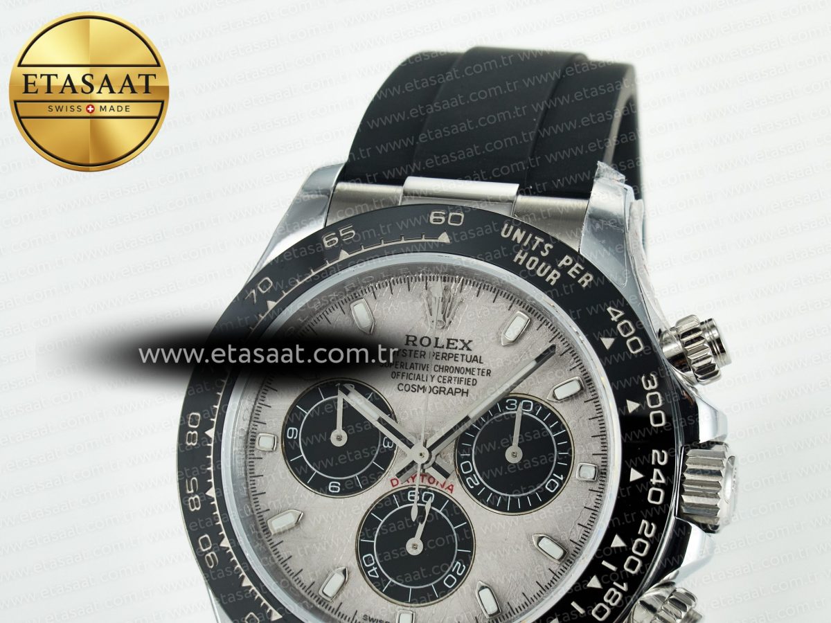 Rolex Daytona 116519 QF 1:1 Best Edition Meteorite Dial on Oysterflex Strap SH4130 V11（Gain Weight） - Görsel 9