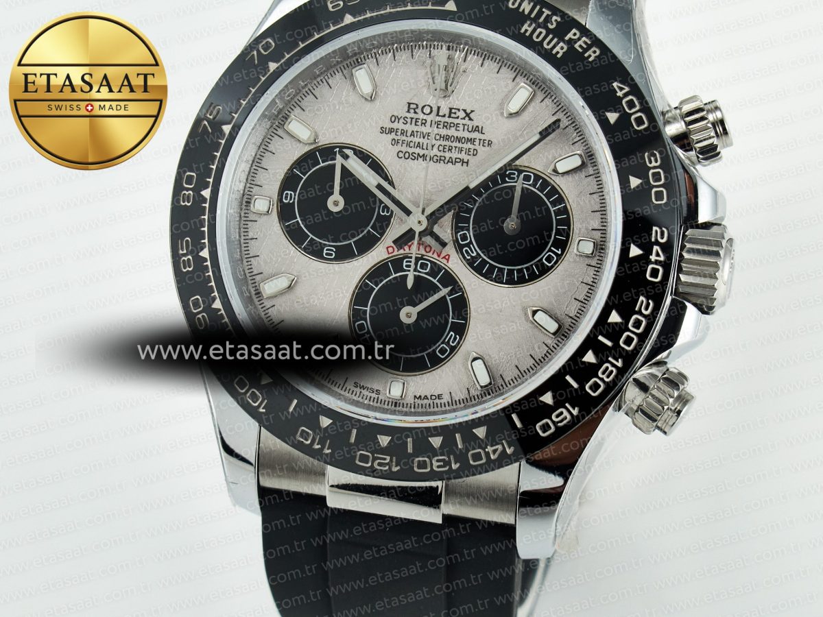 Rolex Daytona 116519 QF 1:1 Best Edition Meteorite Dial on Oysterflex Strap SH4130 V11（Gain Weight） - Görsel 11