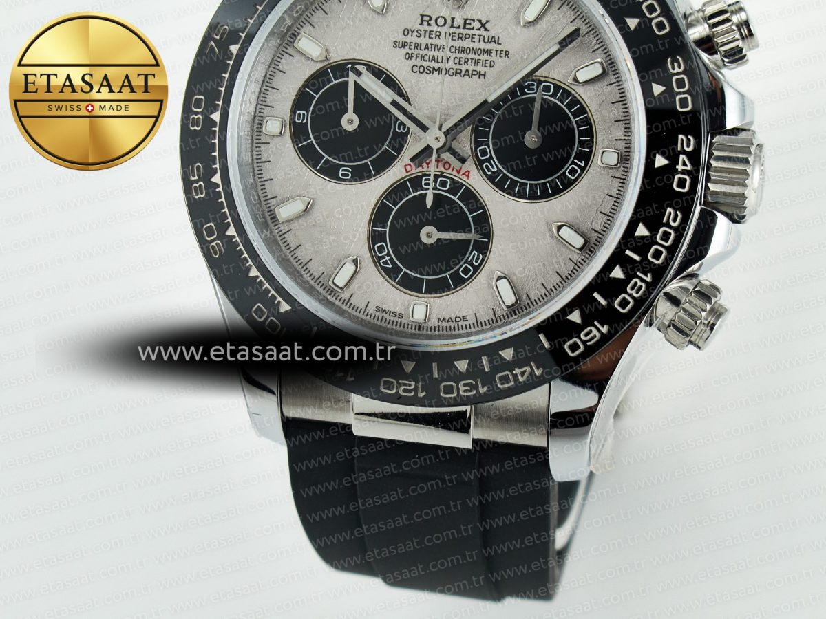 Rolex Daytona 116519 QF 1:1 Best Edition Meteorite Dial on Oysterflex Strap SH4130 V11（Gain Weight） - Görsel 13