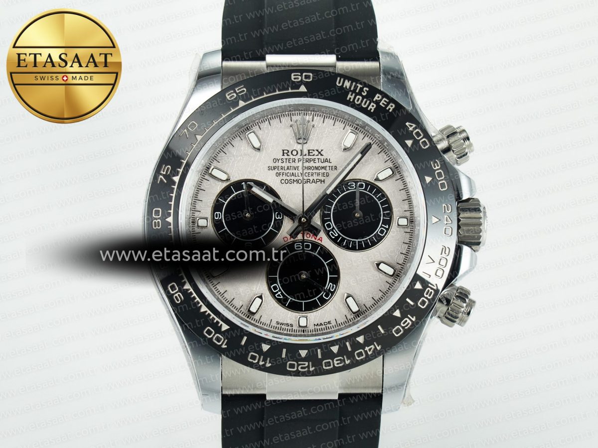 Rolex Daytona 116519 QF 1:1 Best Edition Meteorite Dial on Oysterflex Strap SH4130 V11（Gain Weight） - Görsel 4