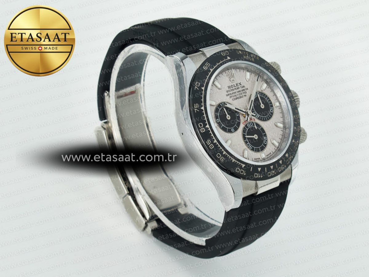 Rolex Daytona 116519 QF 1:1 Best Edition Meteorite Dial on Oysterflex Strap SH4130 V11（Gain Weight） - Görsel 7