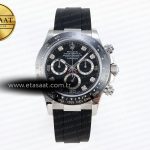 Rolex Daytona 116519 Siyah Pırlanta Kadran Oysterflex A7750 Eta Saat - Görsel 3 - 1:1 Süper Klon Saat