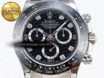 Rolex Daytona 116519 Black Diamonds Dial on Oysterflex A7750 - Görsel 4