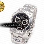 Rolex Daytona 116520 Clean 1:1 Best Edition 904L SS Case and Bracelet Black Dial SA4130 V3