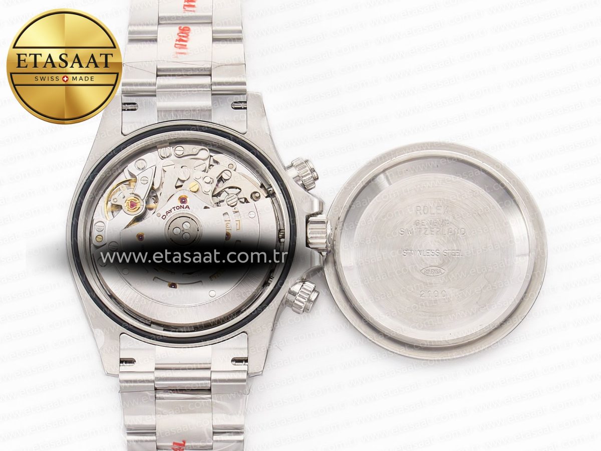 Rolex Daytona 116520 Clean 1:1 Best Edition 904L SS Case and Bracelet Black Dial SA4130 V3 - Görsel 19