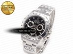 Rolex Daytona 116520 Clean 1:1 Best Edition 904L SS Case and Bracelet Black Dial SA4130 V3 - Görsel 2
