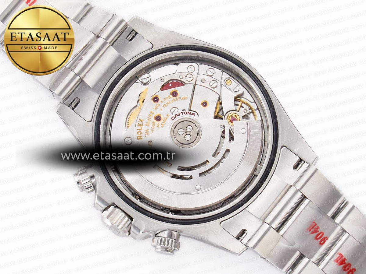 Rolex Daytona 116520 Clean 1:1 Best Edition 904L SS Case and Bracelet Black Dial SA4130 V3 - Görsel 20