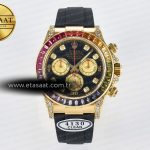 Rolex Daytona 116589 Gökkuşağı Clean YG 904L SA4130 Eta Saat - Görsel 3 - 1:1 Süper Klon Saat