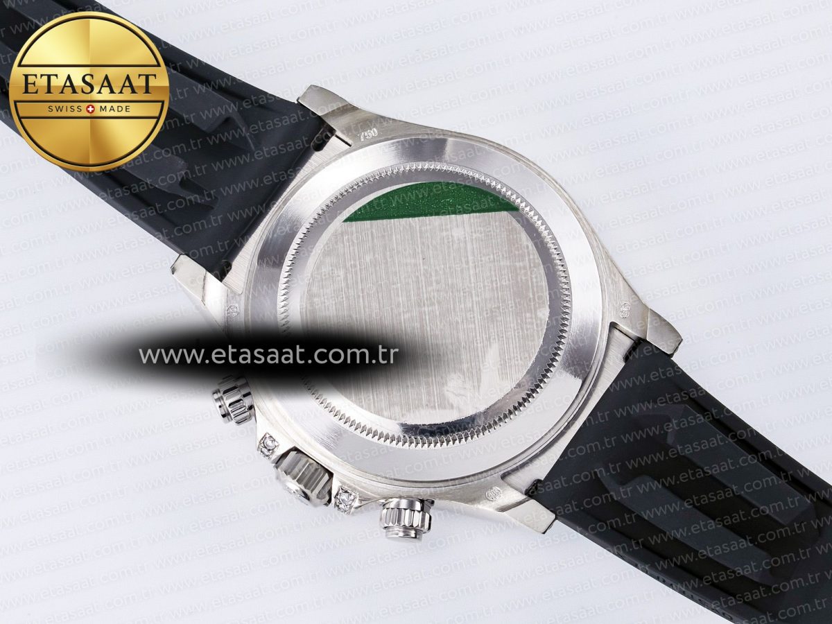 Rolex Daytona 116589 TBR “Eye of the Tiger” Clean 1:1 Best Edition 904L SS Black Diamonds Dial on Black Rubber Strap SA4130 - Görsel 17