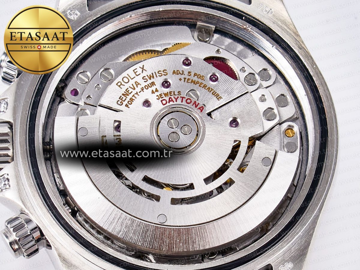 Rolex Daytona 116589 TBR “Eye of the Tiger” Clean 1:1 Best Edition 904L SS Black Diamonds Dial on Black Rubber Strap SA4130 - Görsel 20