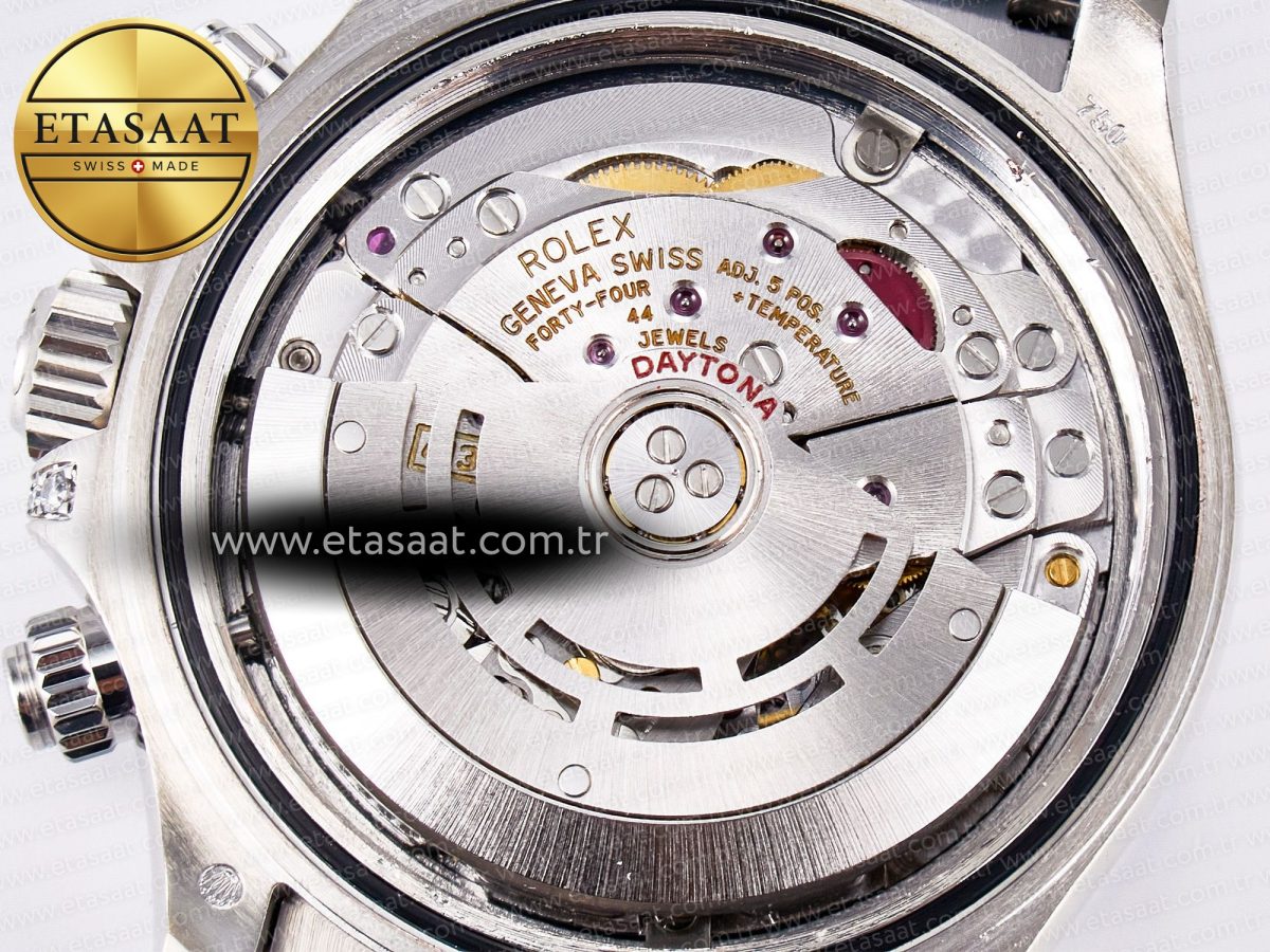 Rolex Daytona 116589 TBR “Eye of the Tiger” Clean 1:1 Best Edition 904L SS Black Diamonds Dial on Black Rubber Strap SA4130 - Görsel 21