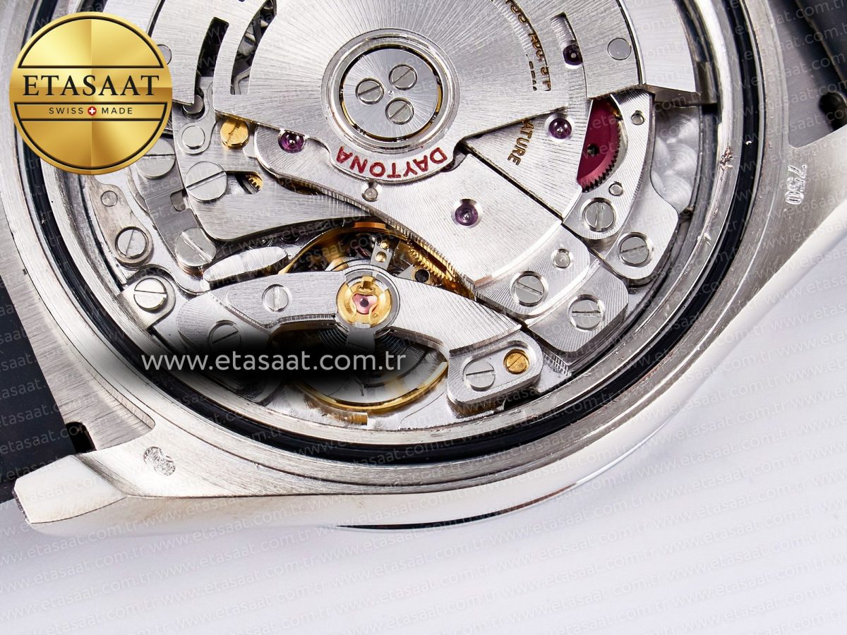 Rolex Daytona 116589 TBR “Eye of the Tiger” Clean 1:1 Best Edition 904L SS Black Diamonds Dial on Black Rubber Strap SA4130 - Görsel 23