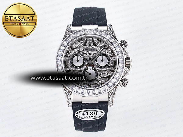 Rolex Daytona 116589 Tbr Eye of the Tiger Clean SA4130 Eta Saat - 1:1 Süper Klon Replika Saat