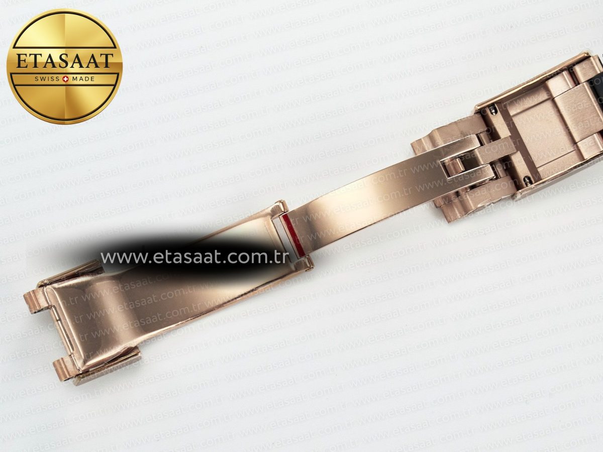 Rolex Daytona 116595 RBOW Clean RG 1:1 Best Edition 904L Rainbow Diamonds Dial on Black Rubber Strap SA4130 - Görsel 28