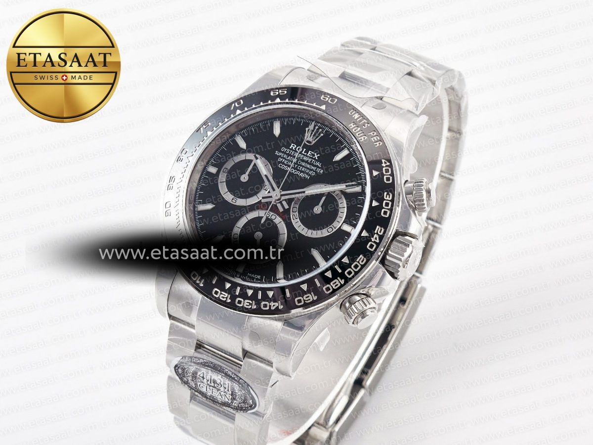 Rolex Daytona 126500 Clean 1:1 Best Edition 904L SS Case and Bracelet Black Dial SH4131 - Görsel 1