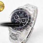 Rolex Daytona 126500 Clean 1:1 Best Edition 904L SS Case and Bracelet Black Dial SH4131