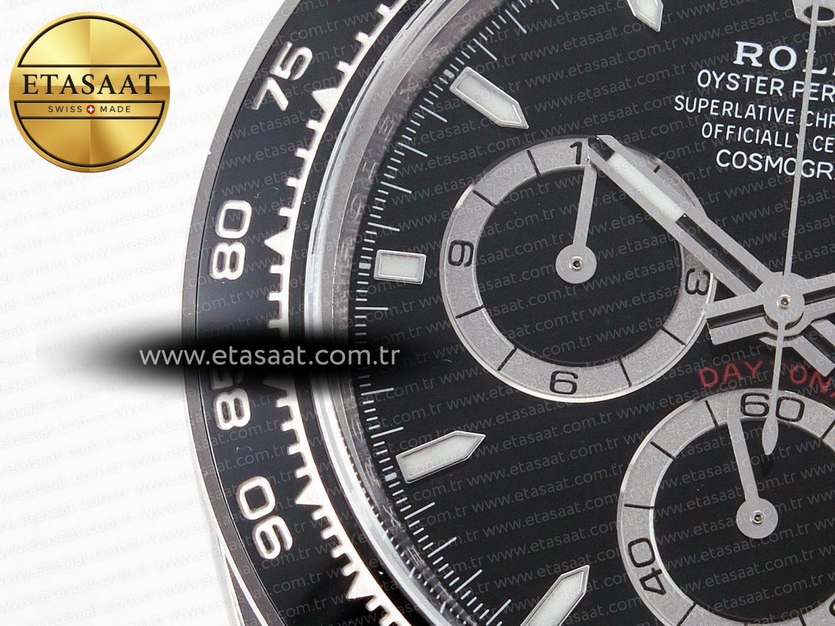 Rolex Daytona 126500 Clean 1:1 Best Edition 904L SS Case and Bracelet Black Dial SH4131 - Görsel 10