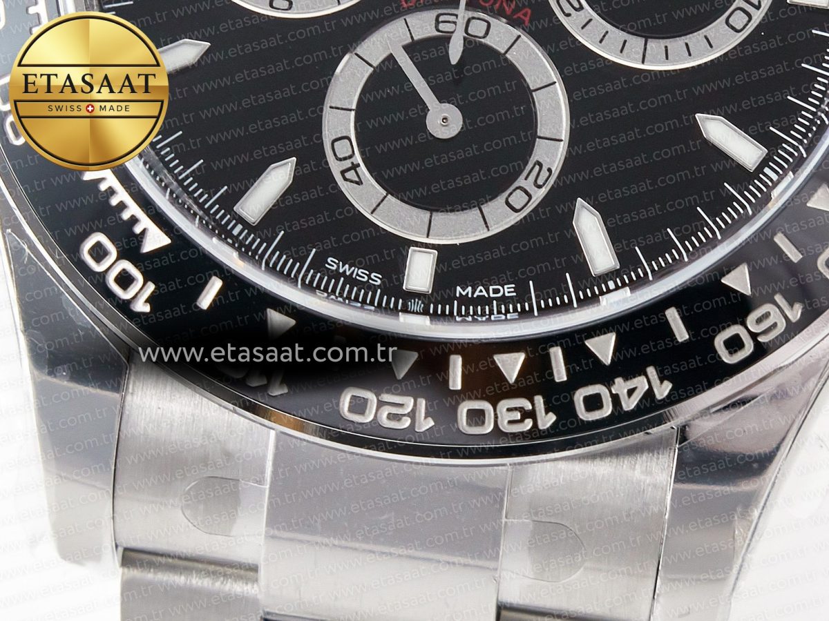 Rolex Daytona 126500 Clean 1:1 Best Edition 904L SS Case and Bracelet Black Dial SH4131 - Görsel 13