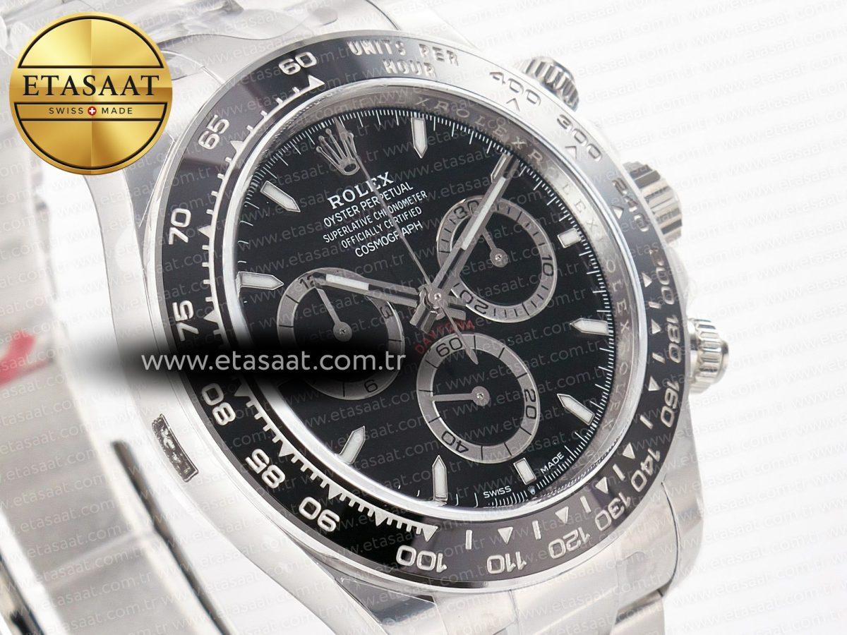 Rolex Daytona 126500 Clean 1:1 Best Edition 904L SS Case and Bracelet Black Dial SH4131 - Görsel 5