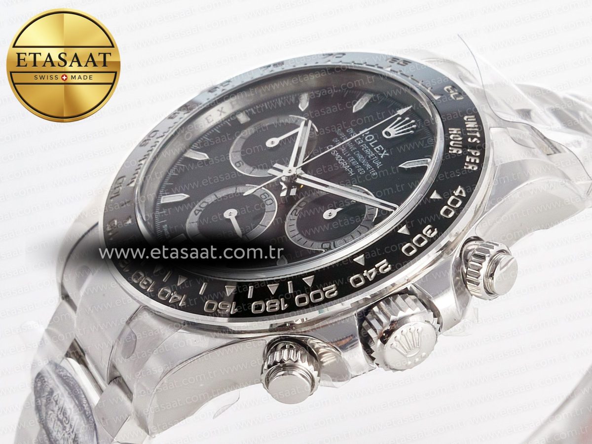 Rolex Daytona 126500 Clean 1:1 Best Edition 904L SS Case and Bracelet Black Dial SH4131 - Görsel 6