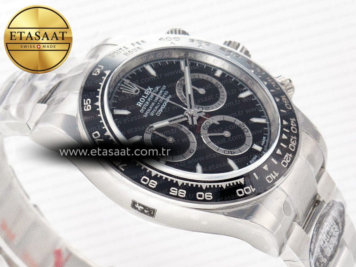 Rolex Daytona 126500 Clean 1:1 Best Edition 904L SS Case and Bracelet Black Dial SH4131 - Görsel 7