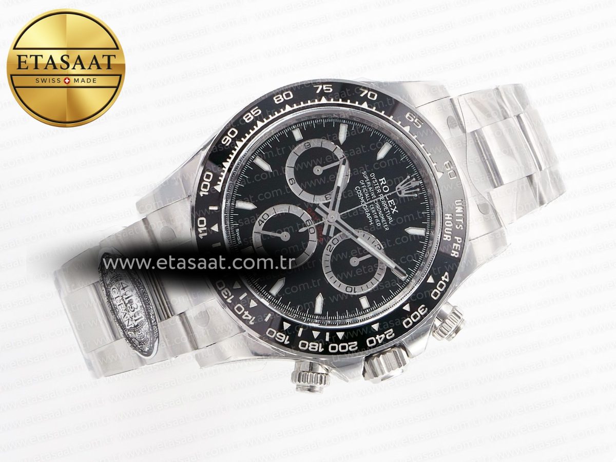 Rolex Daytona 126500 Clean 1:1 Best Edition 904L SS Case and Bracelet Black Dial SH4131 - Görsel 8