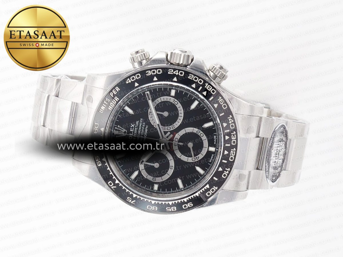 Rolex Daytona 126500 Clean 1:1 Best Edition 904L SS Case and Bracelet Black Dial SH4131 - Görsel 9