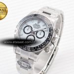 Rolex Daytona 126500 Panda Clean 1:1 Best Edition 904L SS Case and Bracelet White Dial SH4131