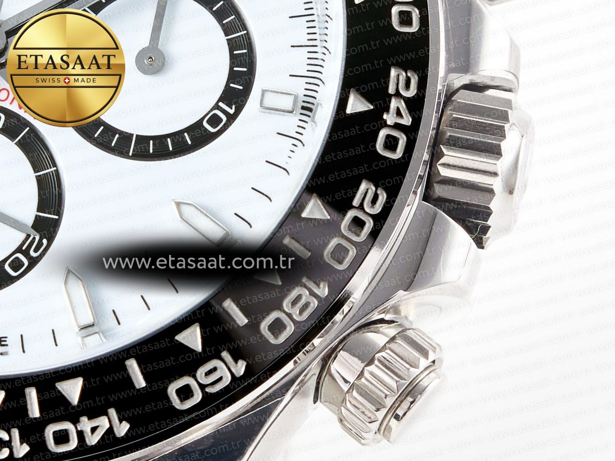 Rolex Daytona 126500 Panda Clean 1:1 Best Edition 904L SS Case and Bracelet White Dial SH4131 - Görsel 12