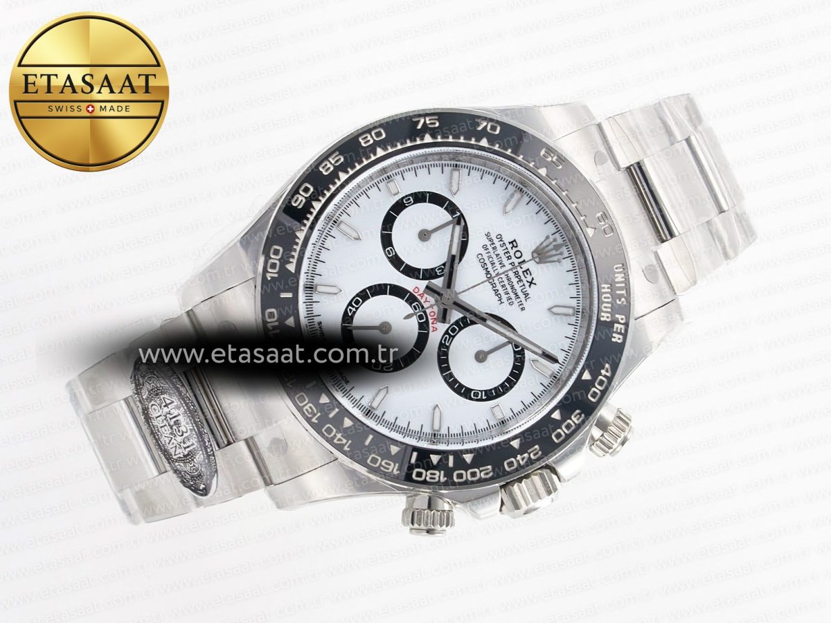 Rolex Daytona 126500 Panda Clean 1:1 Best Edition 904L SS Case and Bracelet White Dial SH4131 - Görsel 6