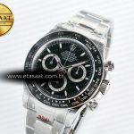 Rolex Daytona 126500 QF 1:1 Best Edition Black Dial on SS Bracelet Strap SH4131 V5