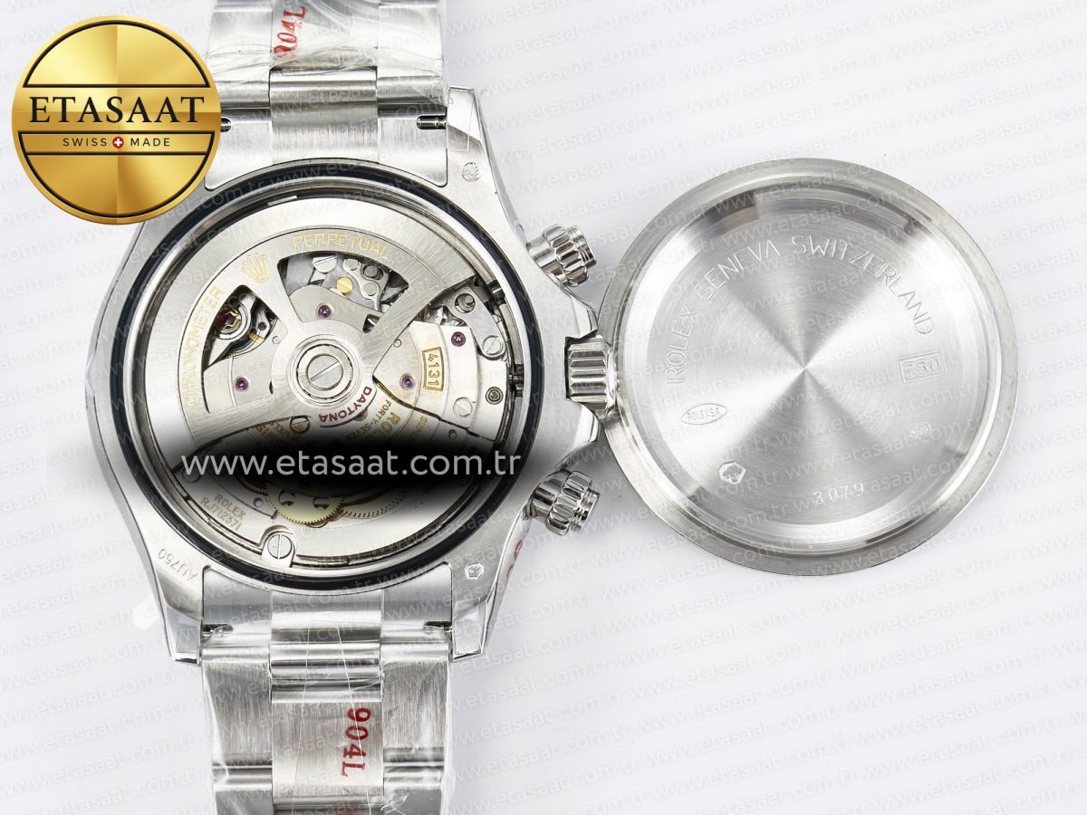 Rolex Daytona 126500 QF 1:1 Best Edition Black Dial on SS Bracelet Strap SH4131 V5 - Görsel 19