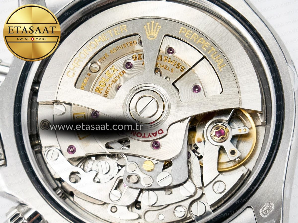 Rolex Daytona 126500 QF 1:1 Best Edition Black Dial on SS Bracelet Strap SH4131 V5 - Görsel 21