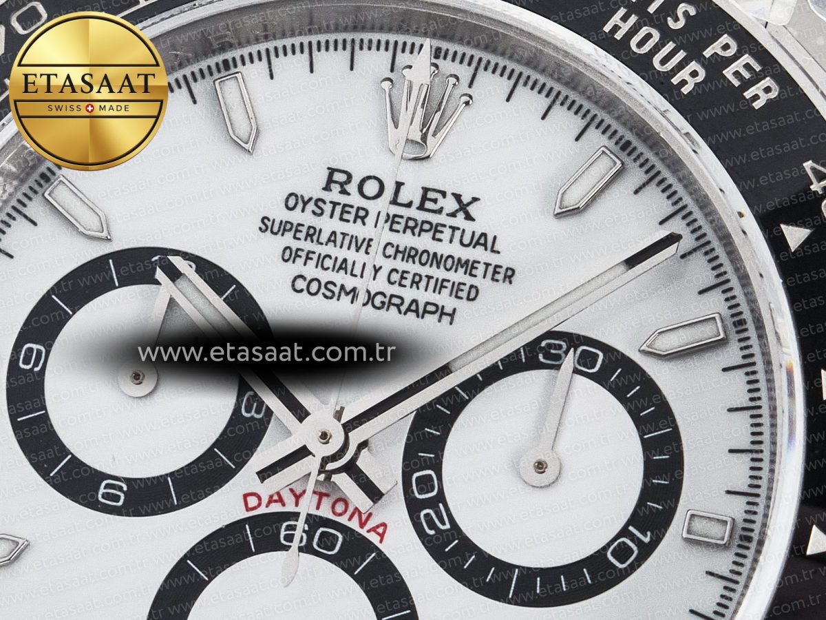 Rolex Daytona 126500 QF 1:1 Best Edition White Dial on SS Bracelet Strap SH4131 V5 - Görsel 10