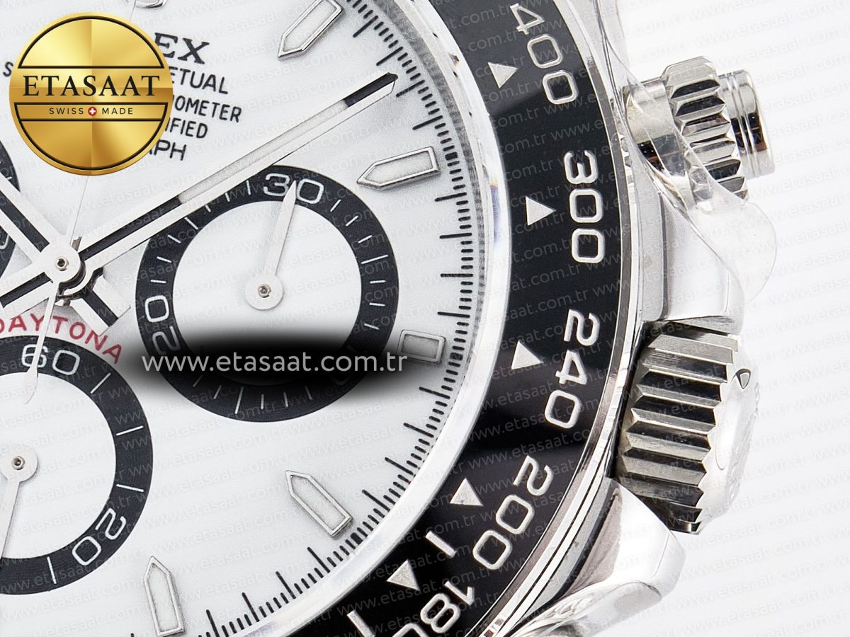 Rolex Daytona 126500 QF 1:1 Best Edition White Dial on SS Bracelet Strap SH4131 V5 - Görsel 11