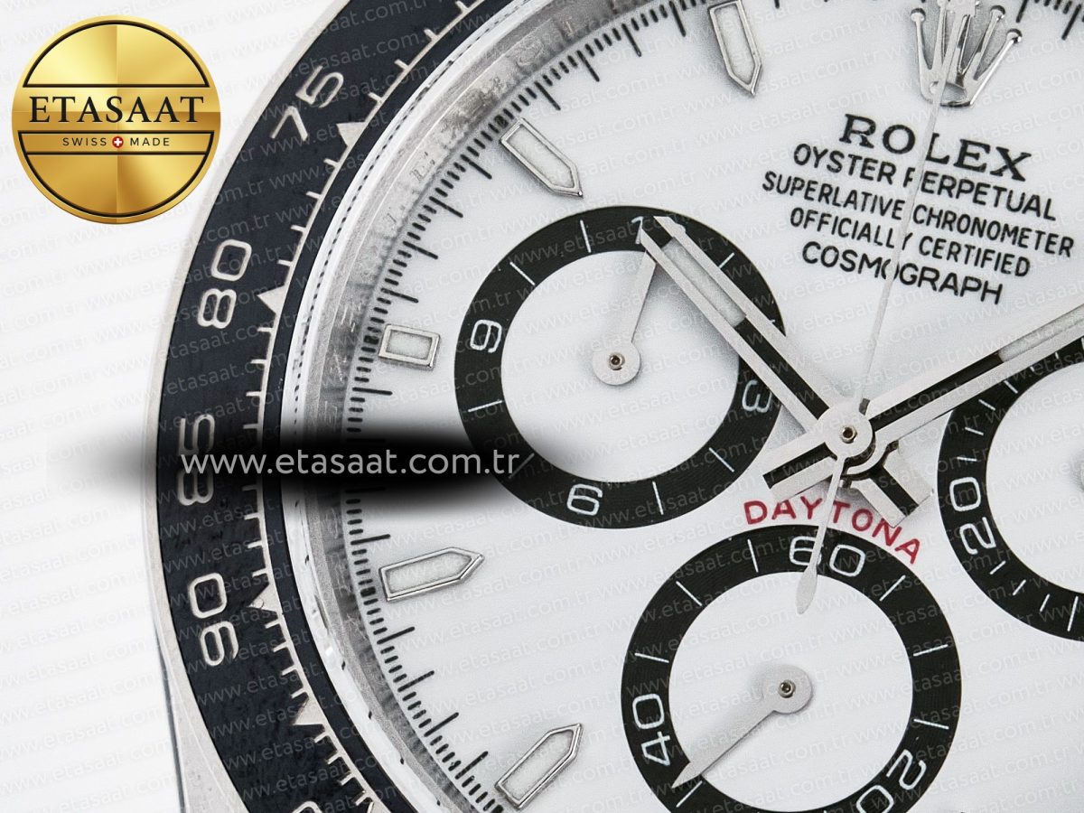 Rolex Daytona 126500 QF 1:1 Best Edition White Dial on SS Bracelet Strap SH4131 V5 - Görsel 12