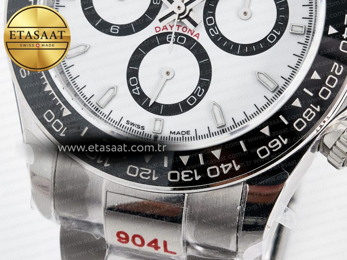 Rolex Daytona 126500 QF 1:1 Best Edition White Dial on SS Bracelet Strap SH4131 V5 - Görsel 13