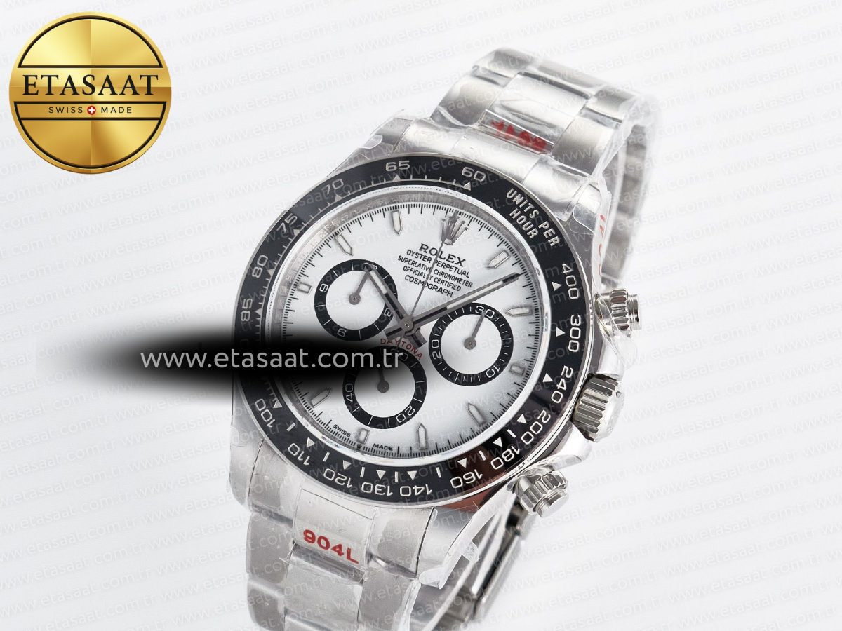 Rolex Daytona 126500 QF 1:1 Best Edition White Dial on SS Bracelet Strap SH4131 V5 - Görsel 2