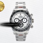 Rolex Daytona 126500 QF Beyaz Kadran Kayış SH4131 Eta Saat - Görsel 3 - 1:1 Süper Klon Saat