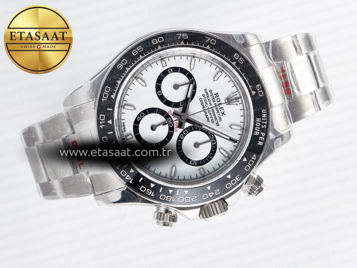 Rolex Daytona 126500 QF 1:1 Best Edition White Dial on SS Bracelet Strap SH4131 V5 - Görsel 8